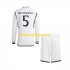 Camisola Real Madrid Jude Bellingham 5 Criança Equipamento Primeiro 2023-2024 Manga Comprida